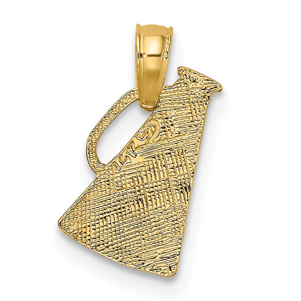14K Gelbgold Megaphone mit Handle Charm