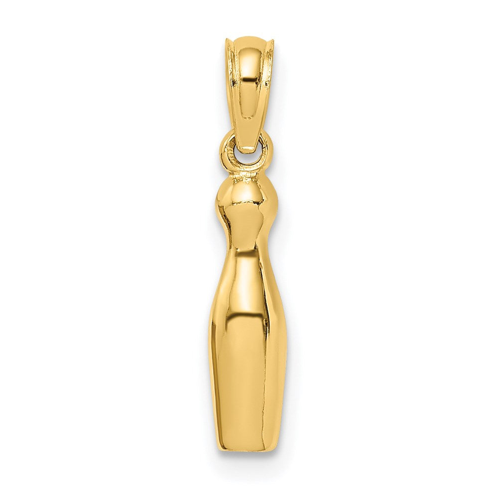 14K Gelbgold 3-d Bowling Charm