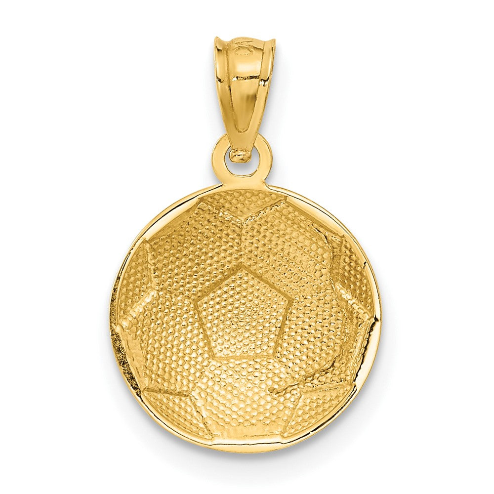 14K Gelbgold Fußball Kugel Anhänger