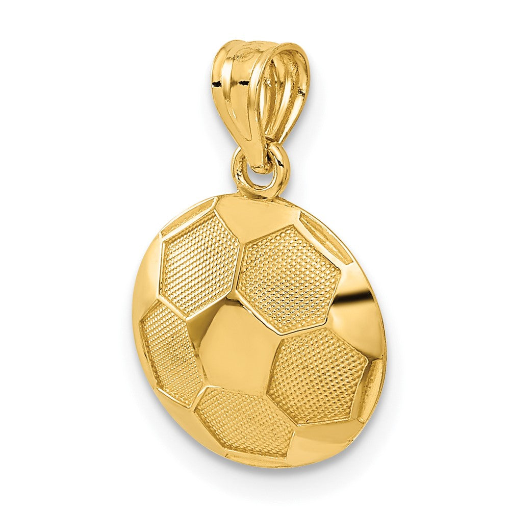 14K Gelbgold Fußball Kugel Anhänger