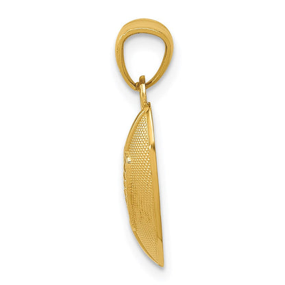 14K Gelbgold Football Anhänger
