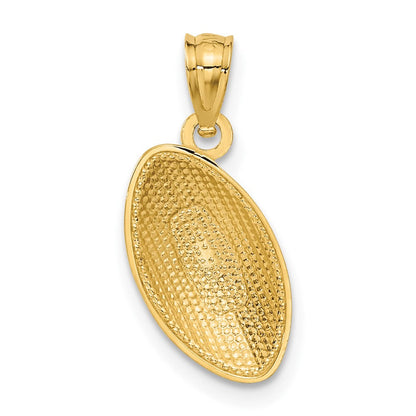 14K Gelbgold Football Anhänger