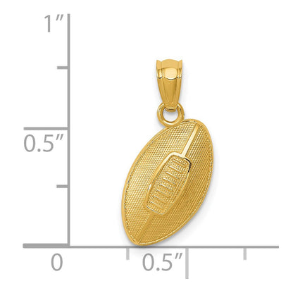 14K Gelbgold Football Anhänger