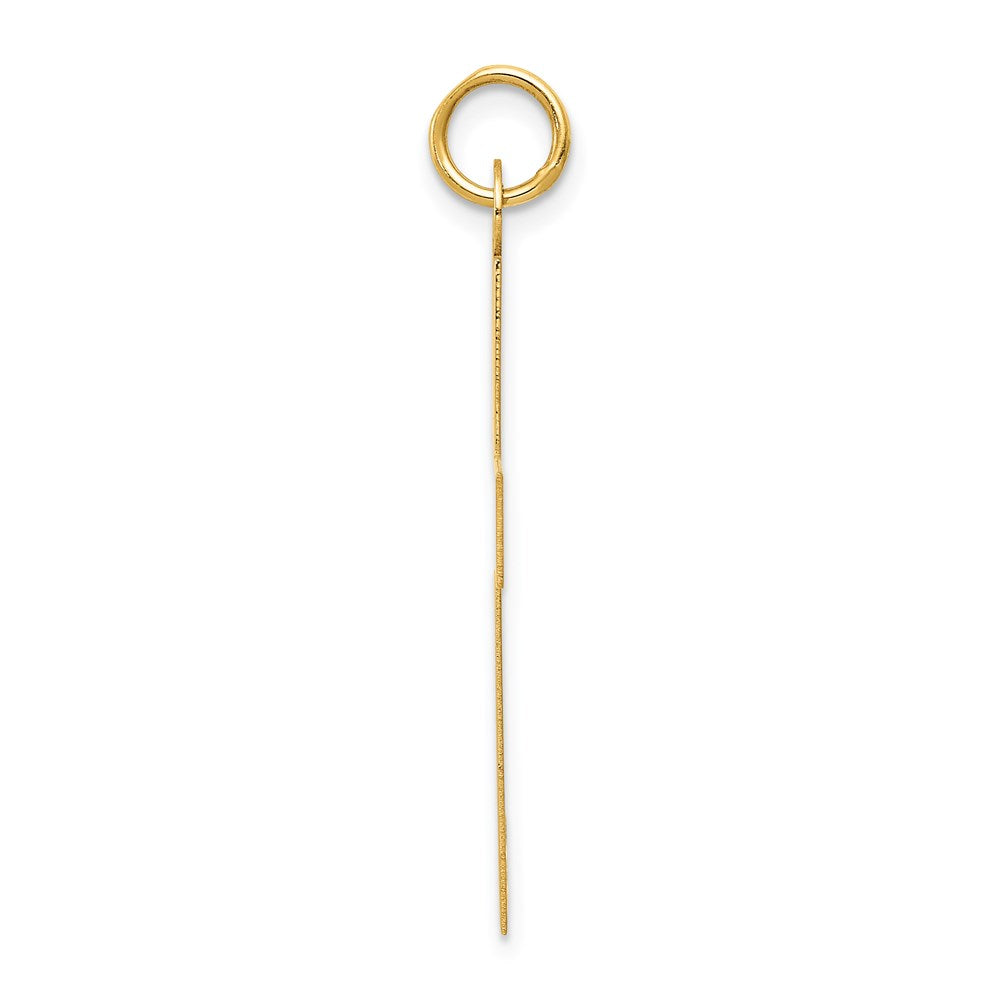 14K Gelbgold Poliert Kreuz Charm