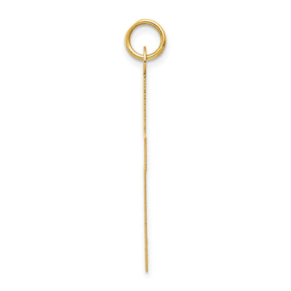 14K Gelbgold Poliert Kreuz Charm