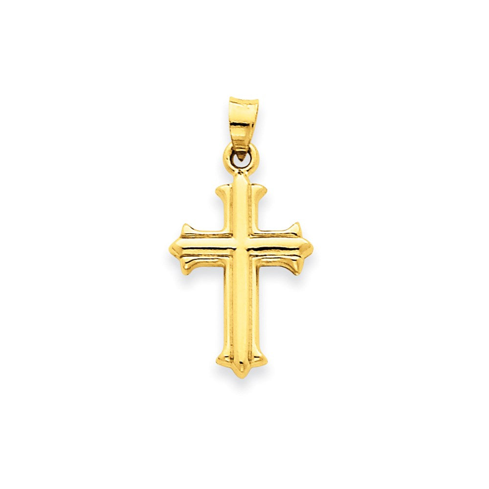 14K Gelbgold Kreuz Anhänger