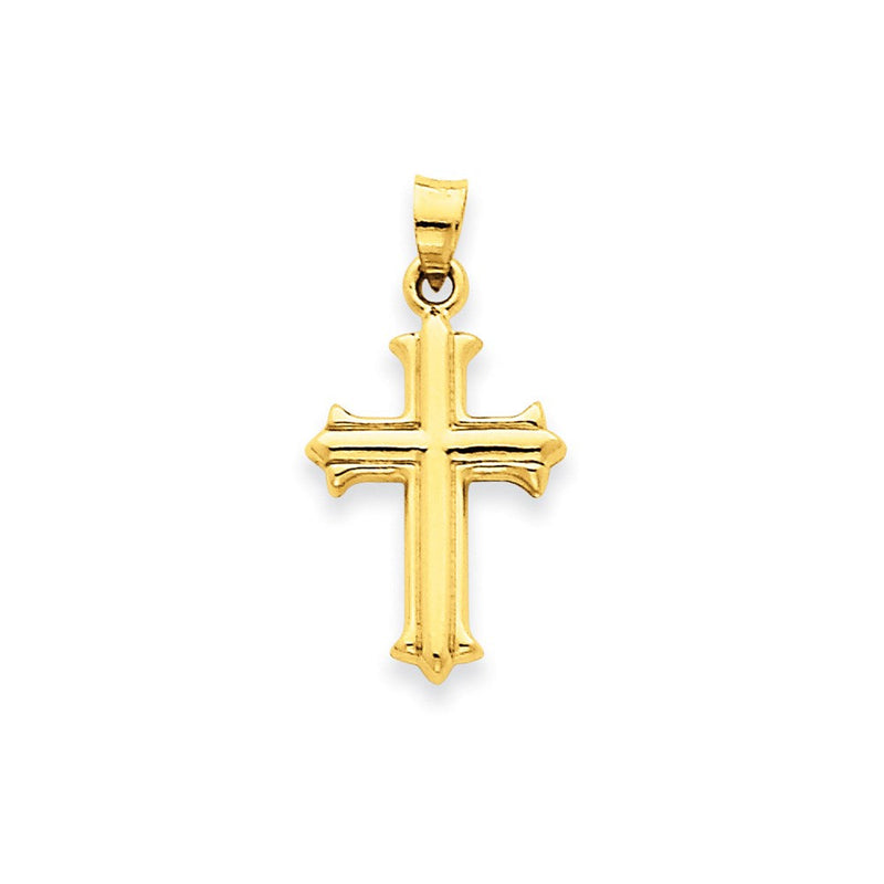 14K Gelbgold Kreuz Anhänger