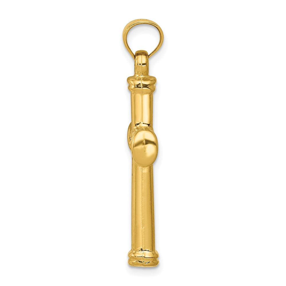 14K Gelbgold Hohl Kreuz Anhänger
