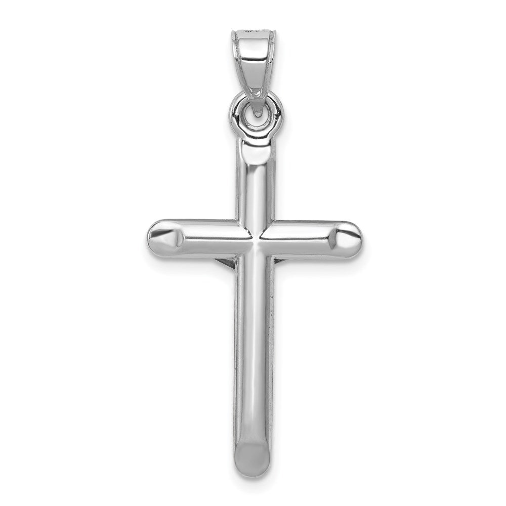 14K Weißgold Kruzifix Anhänger