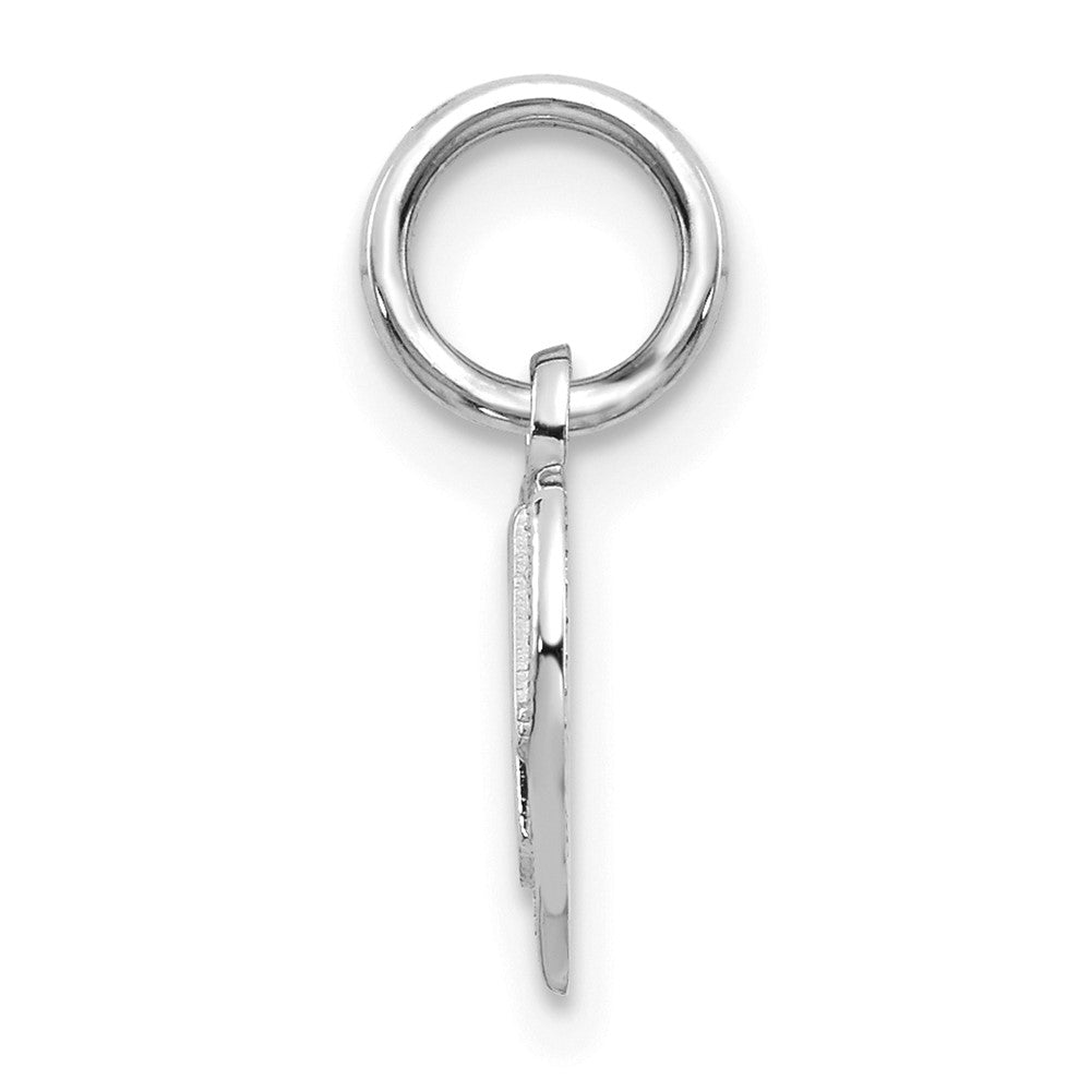 14K Weißgold Mama Herz Charm