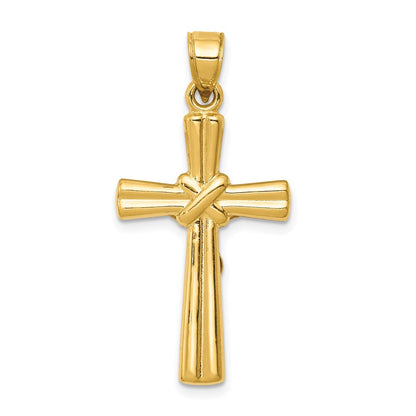 14K Gelbgold Wendbar Kruzifix Anhänger