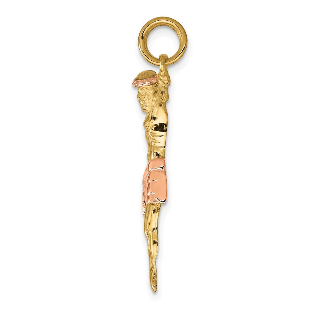 14K Bicolor-Gold Rosé-Korpus-Anhänger