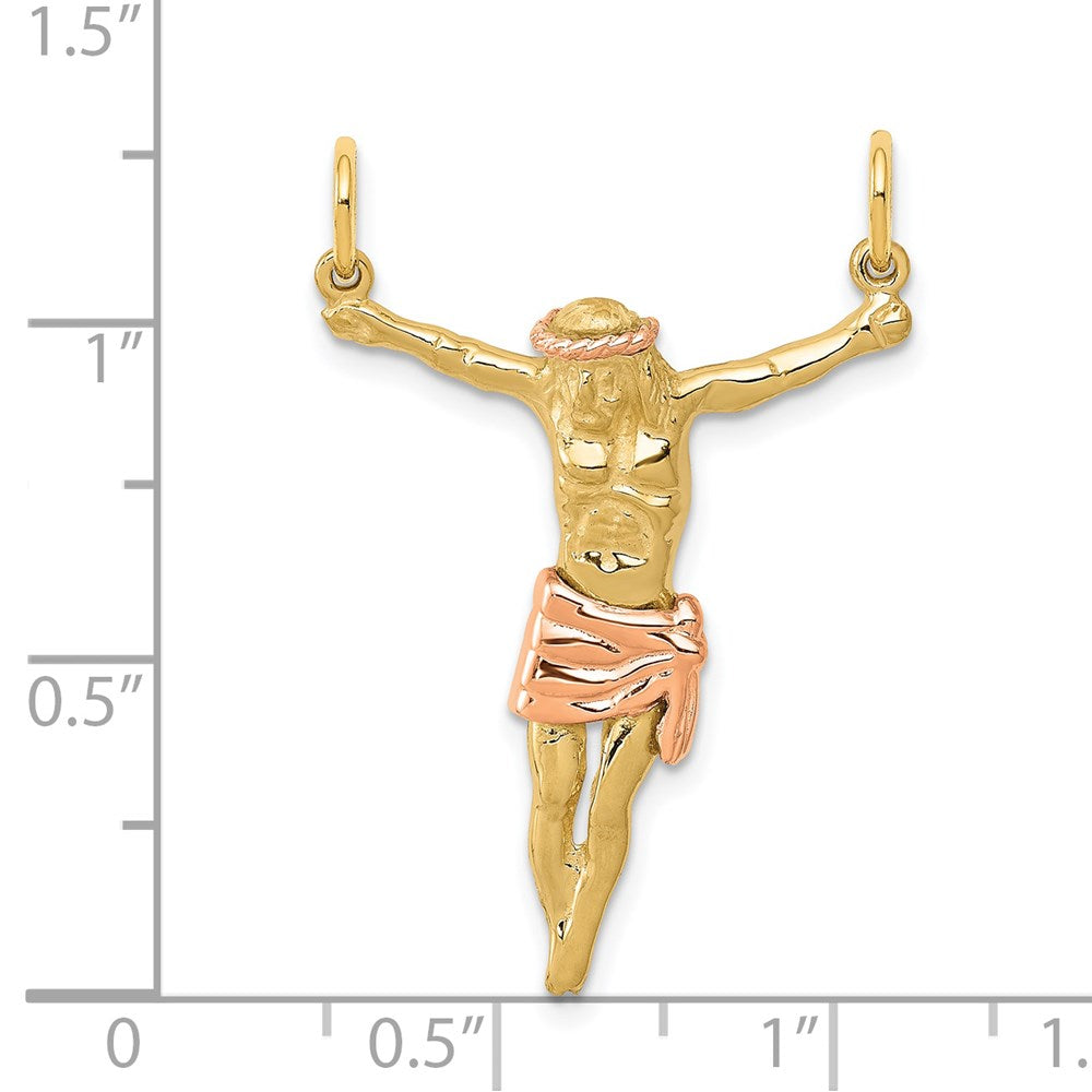 14K Bicolor-Gold Rosé-Korpus-Anhänger