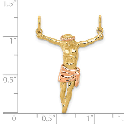 14K Bicolor-Gold Rosé-Korpus-Anhänger