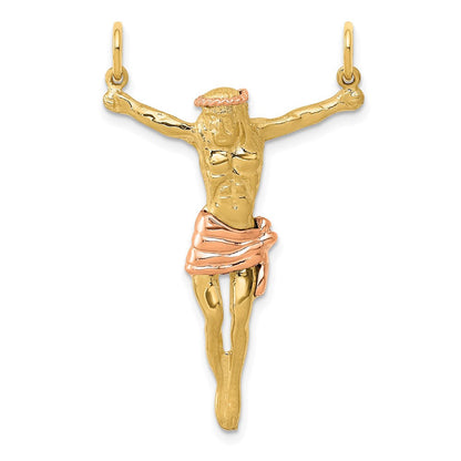 14K Bicolor Gold Rosen-Korpus-Anhänger