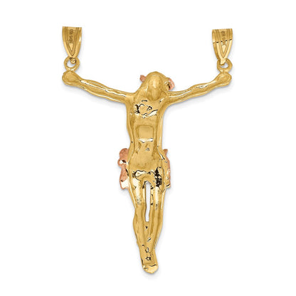 14K Bicolor Gold Rosen-Corpus-Anhänger