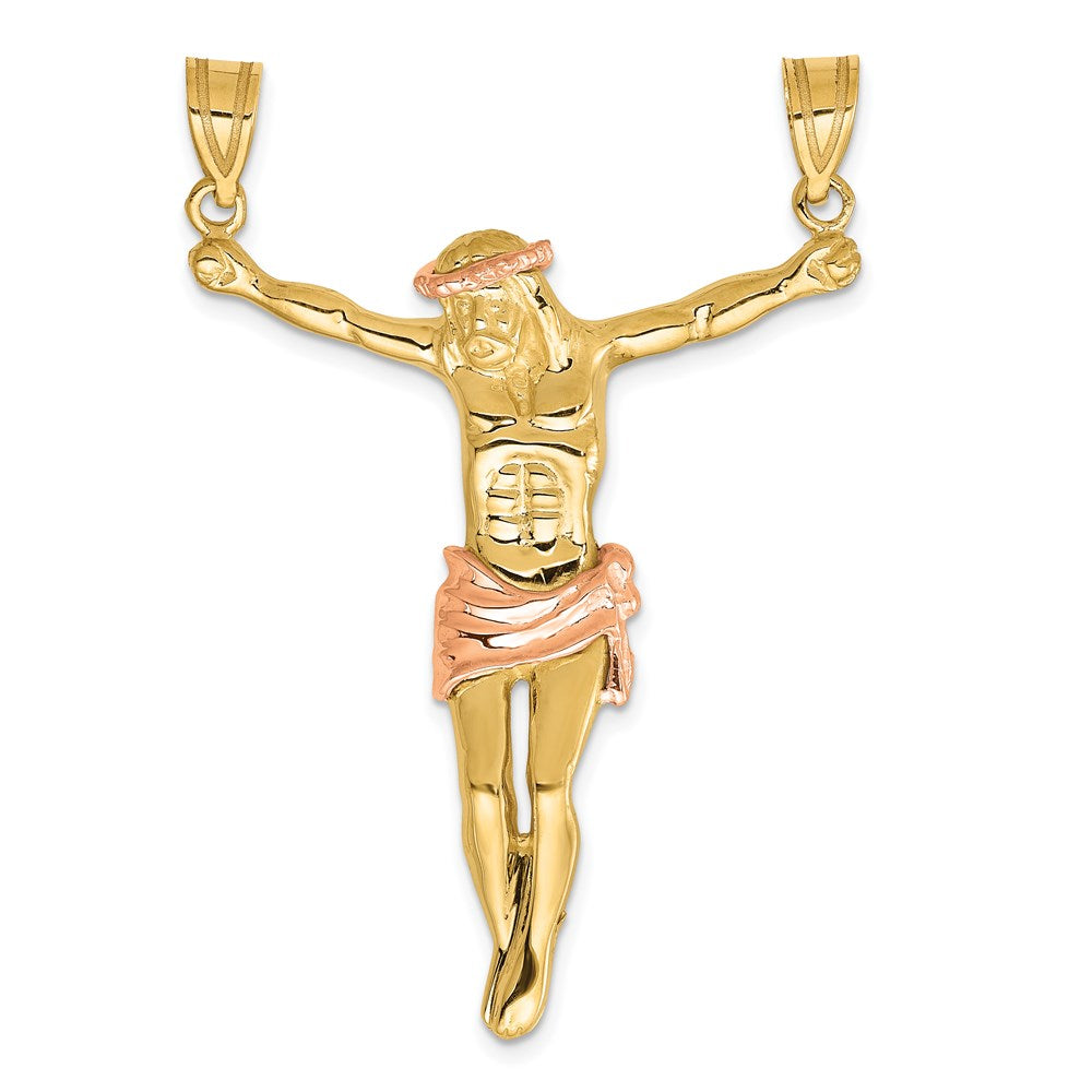 14K Bicolor Gold Rosen-Corpus-Anhänger