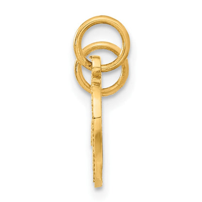 14K Gelbgold Duck Charm