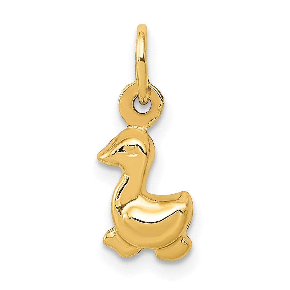 14K Gelbgold Duck Charm