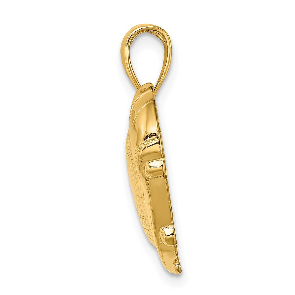 14K Gelbgold Charm „Fußballschuh mit Ball“