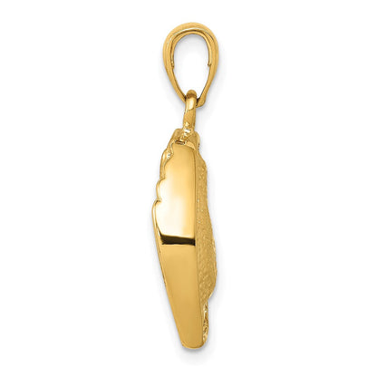 14K Gelbgold Baseballhandschuh-und-Ball-Anhänger