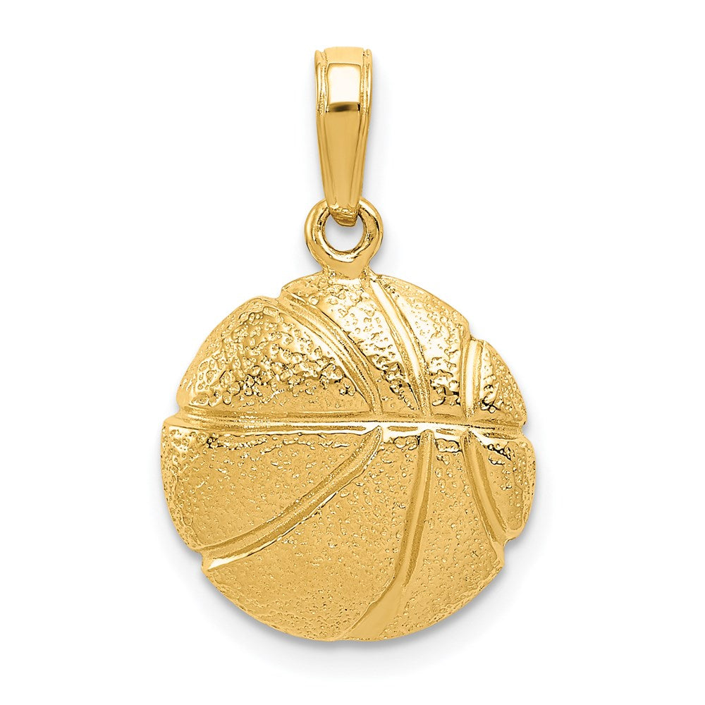 14 Karat Gelbgold Basketball-Anhänger