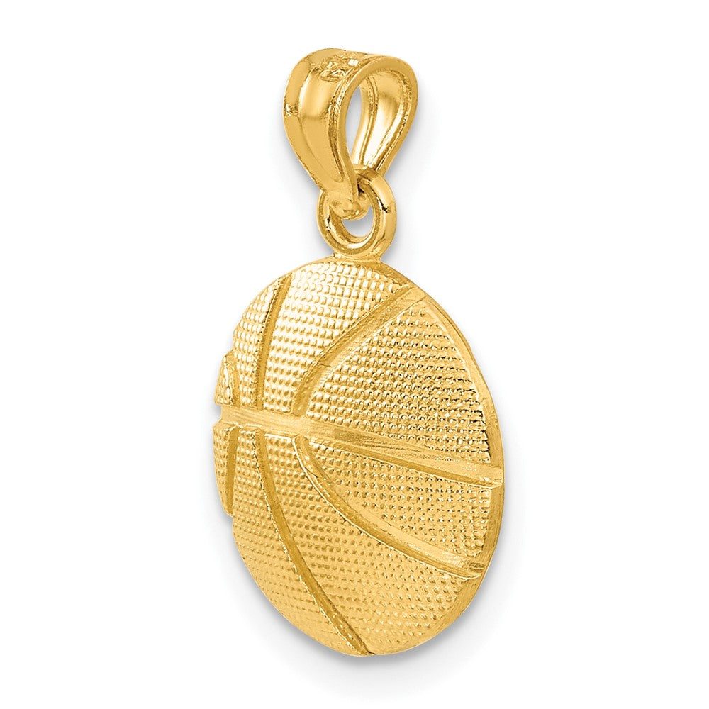 14K Gelbgold Basketball Anhänger
