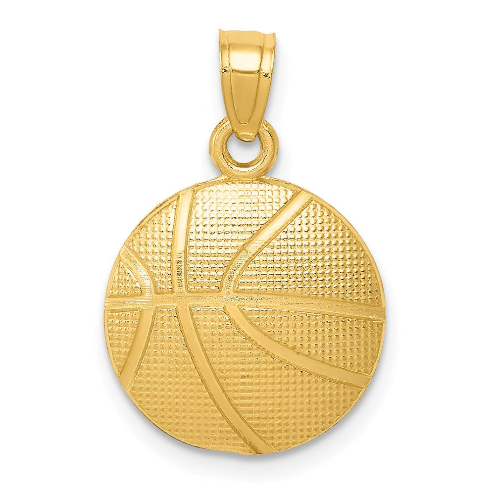 14K Gelbgold Basketball Anhänger