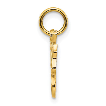 14K Gelbgold Schwester Charm
