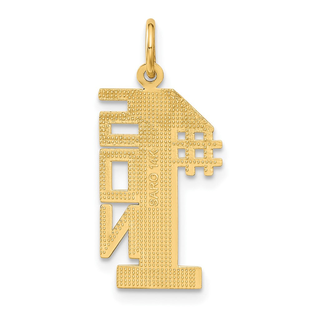 14K Gelbgold #1 SOHN Charm