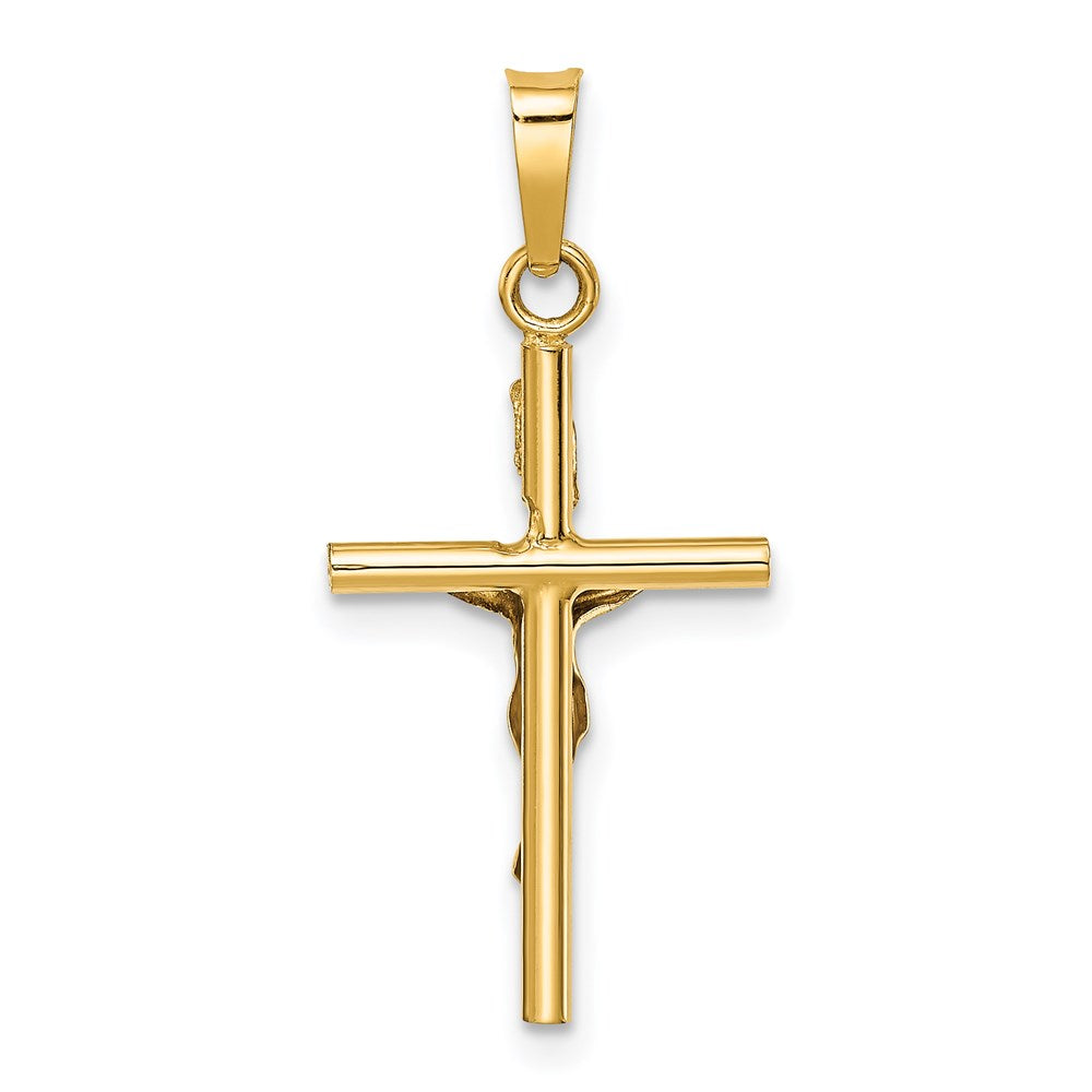 14K Bicolor Gold INRI Kruzifix-Anhänger