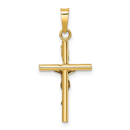 14K Bicolor Gold INRI Kruzifix-Anhänger
