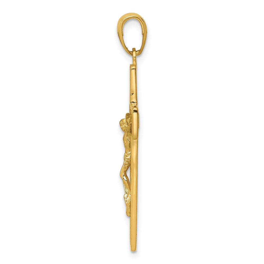 14K Gelbgold Kruzifix-Anhänger