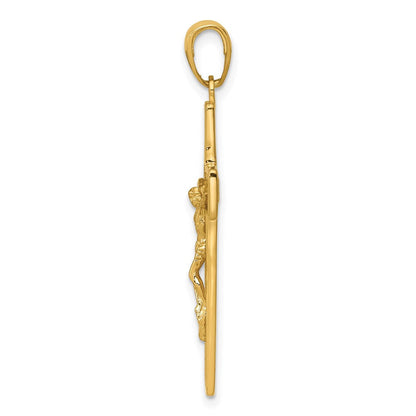 14K Gelbgold Kruzifix-Anhänger