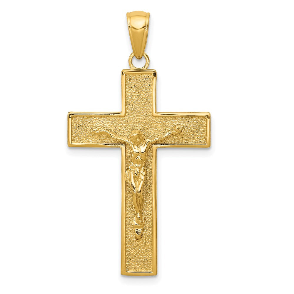 14K Gelbgold Kruzifix-Anhänger