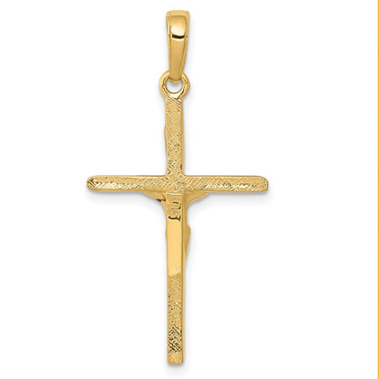 14K Gelbgold Kruzifix-Anhänger