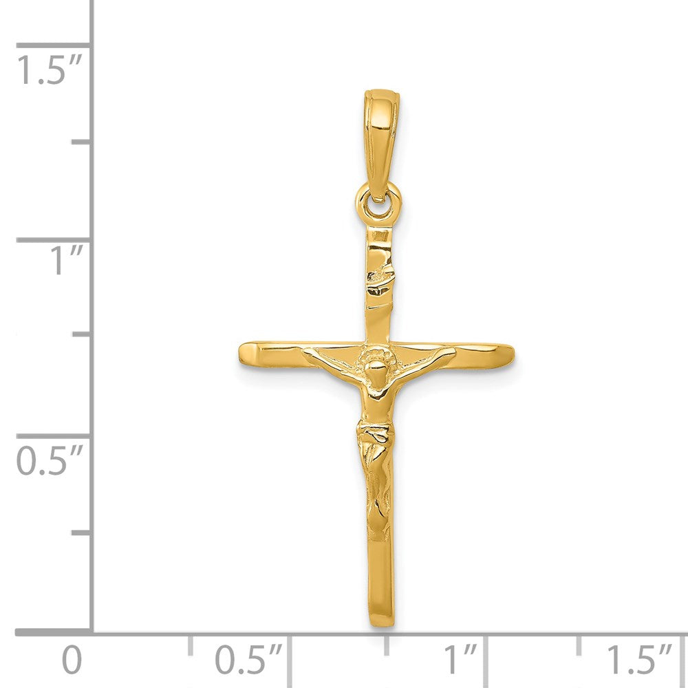 14K Gelbgold Kruzifix-Anhänger