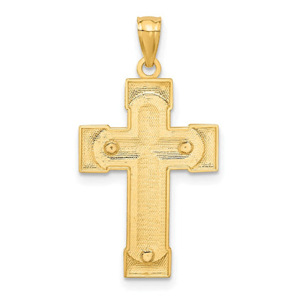 14K Bicolor Gold Kruzifix-Anhänger