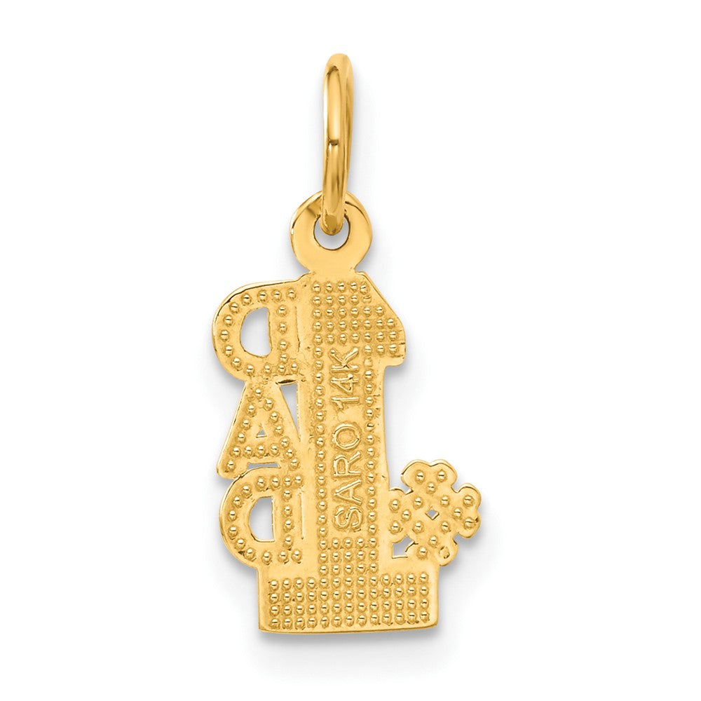 14K Gelbgold #1 Dad Charm