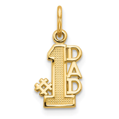 14K Gelbgold #1 Dad Charm