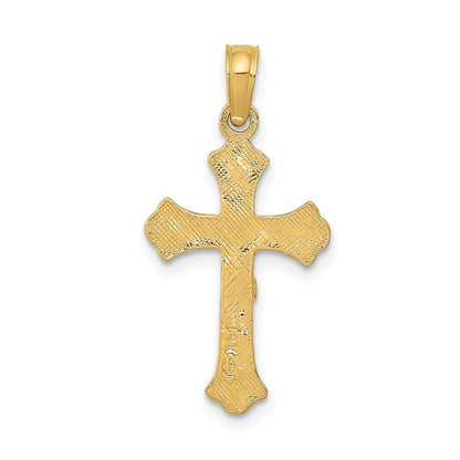 14K Gelbgold Inri Kruzifix Charm