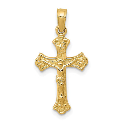 14K Gelbgold Inri Kruzifix Charm