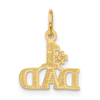 14K Gelbgold #1 Dad Charm