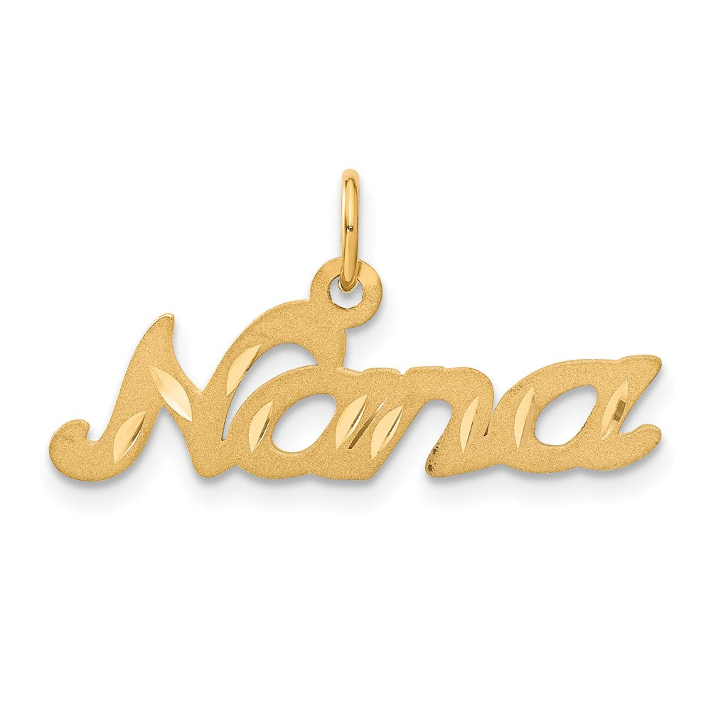 14K Gelbgold NANA Charm mattiert