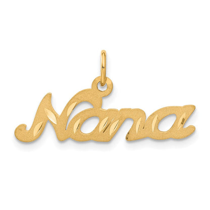 14K Gelbgold NANA Charm mattiert