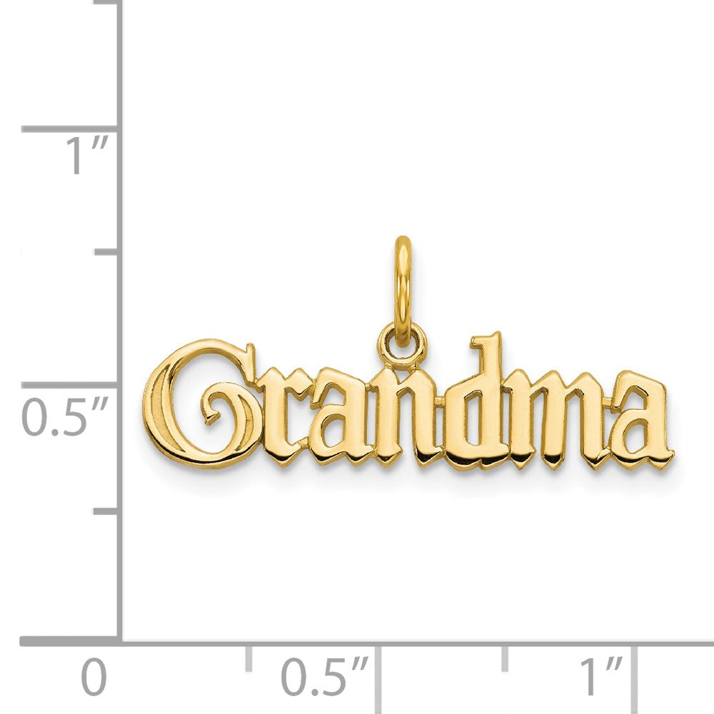 14K Gelbgold Oma Charm