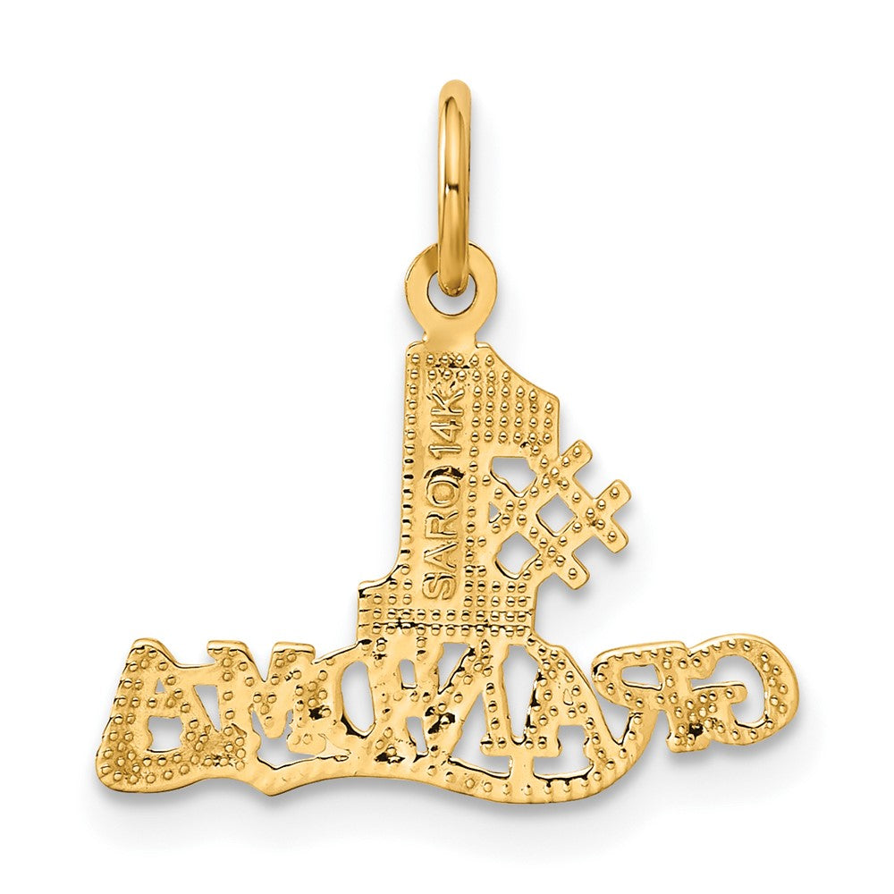 14K Gelbgold #1 Oma Charm