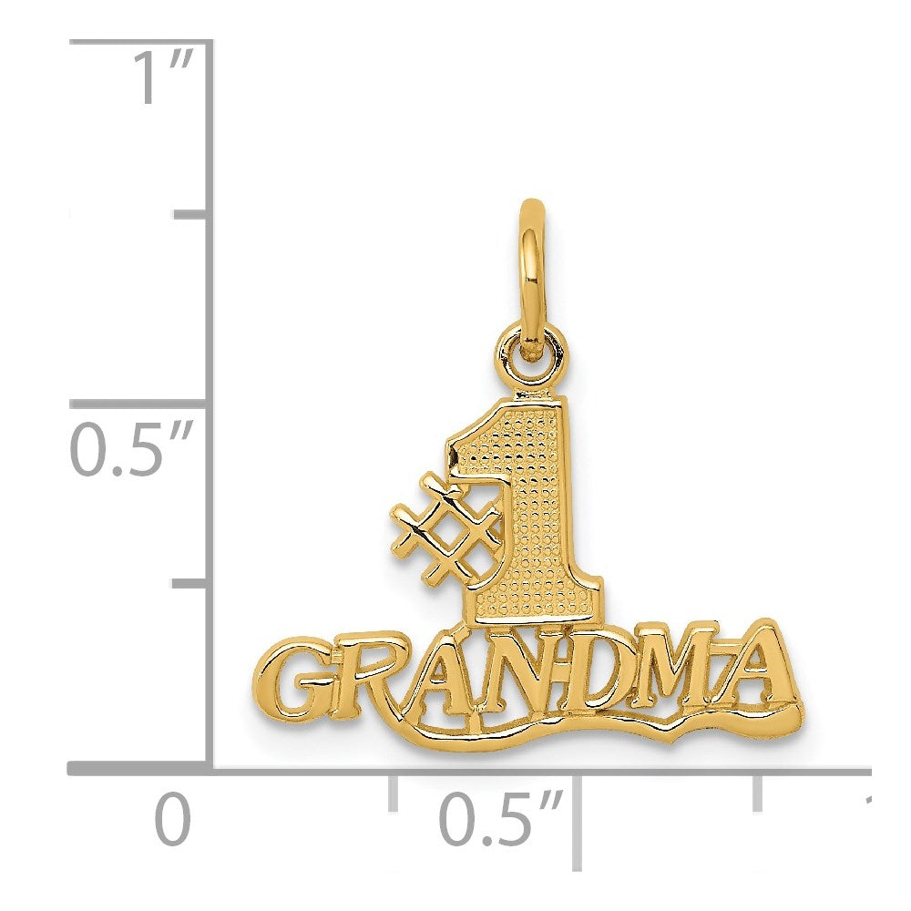 14K Gelbgold #1 Oma Charm