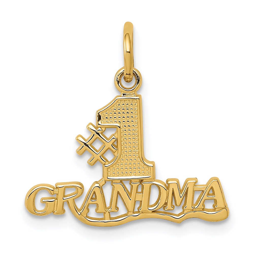 14K Gelbgold #1 Oma Charm