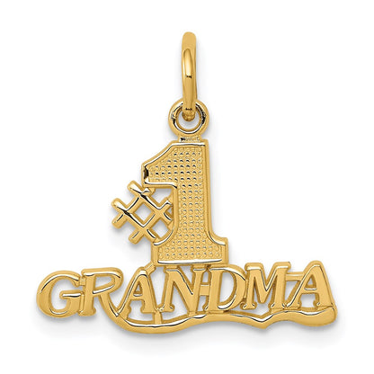 14K Gelbgold #1 Oma Charm